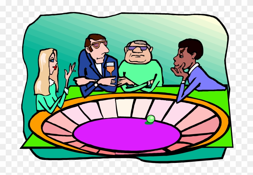 Gambling Addiction Funding - Cartoon Clipart
