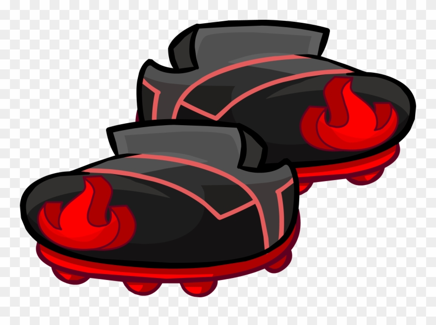 Fire Power Shoes - Illustration Clipart