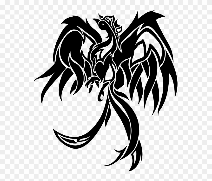 38 Best Fire Phoenix Tribal Tattoo Images On Pinterest - Fenix Tribal Png Clipart