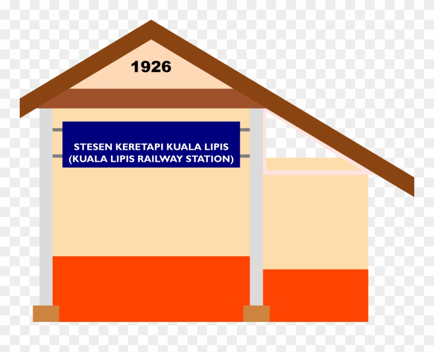 Big Image - Kuala Lipis Railway Station Clipart