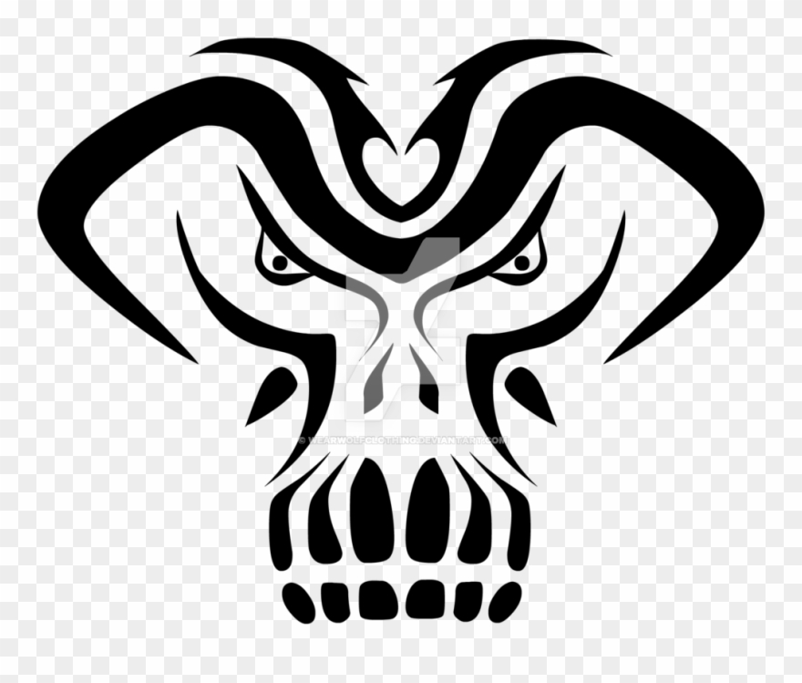 African Tribal Mask Tattoo Design Photo - Tattoo Clipart