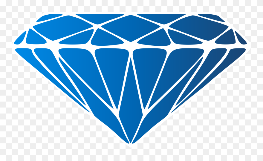 File - Diamond Blue - Svg - Diamond Clipart Transparent Background - Png Download