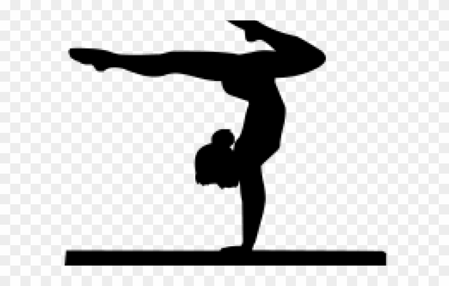 Gymnastics Clipart Shadow - Png Download