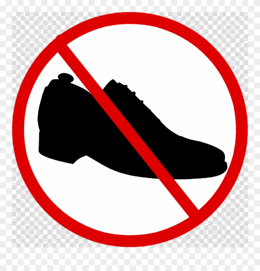 No Shoes Allowed Clip Art - Png Download