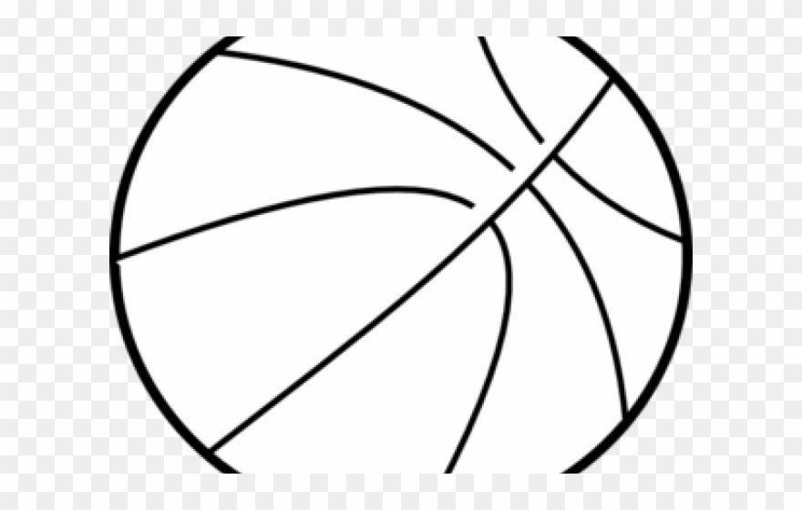 Basketball Black And White Clipart - Basketball - Png Download