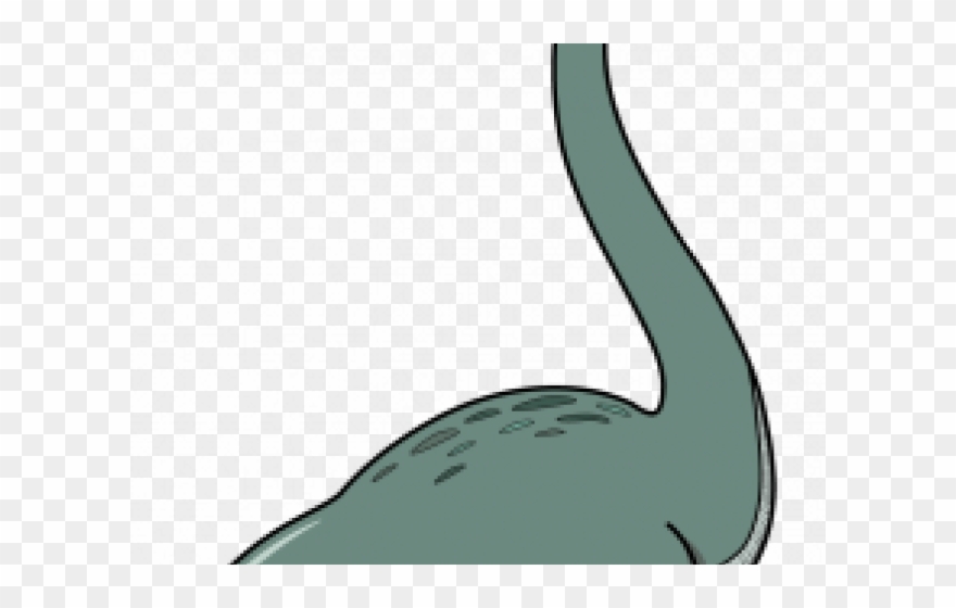Cartoon Loch Ness Monster - Black Swan Clipart