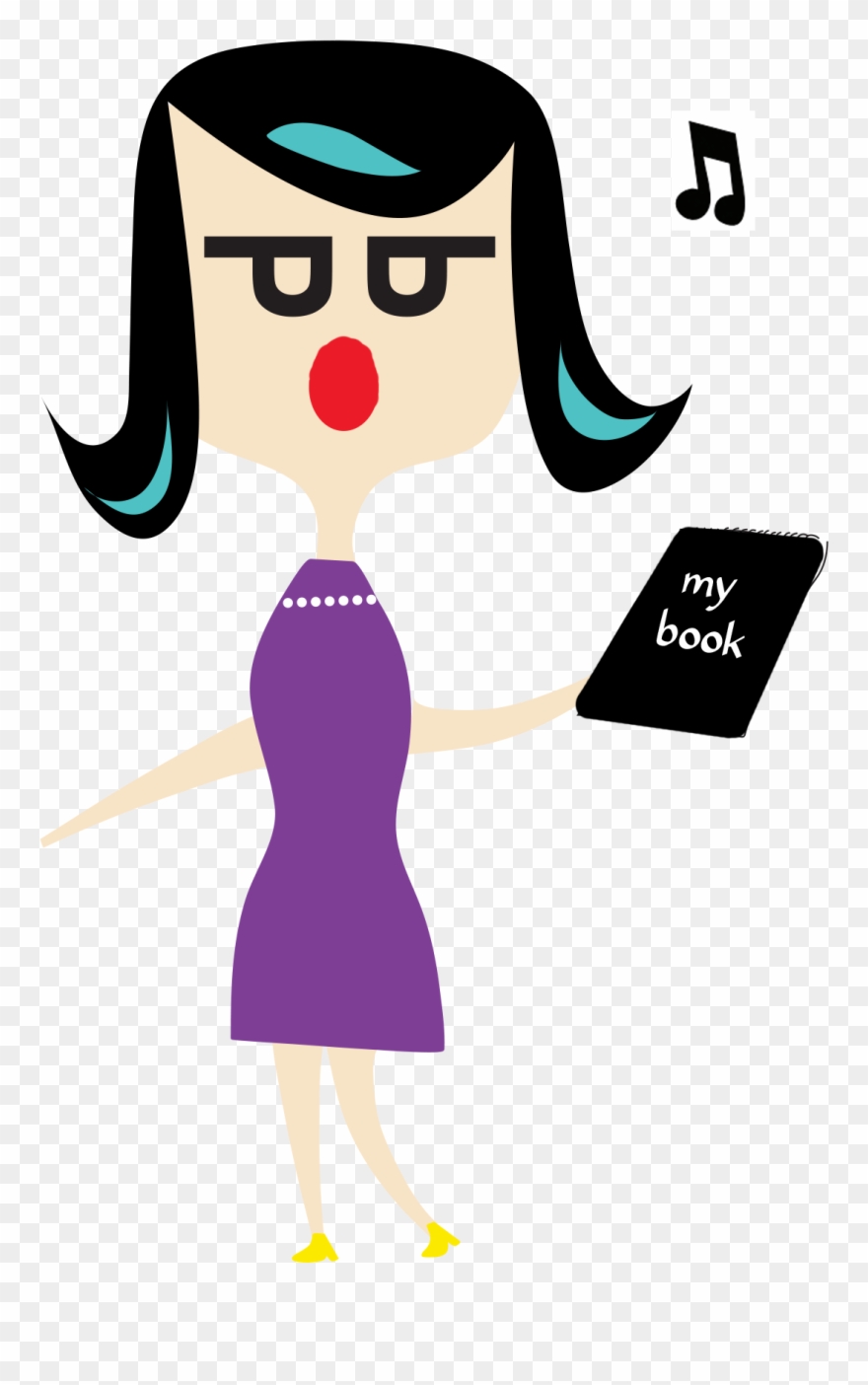 Singing Clipart Broadway Singer - Portable Network Graphics - Png Download