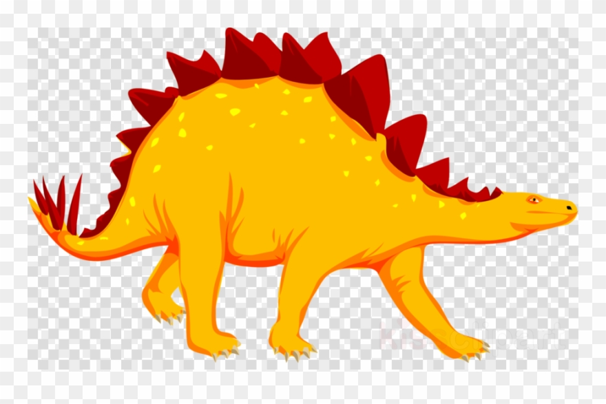 Dinosaur Clip Art Clipart Stegosaurus Dinosaur Clip - Png Download