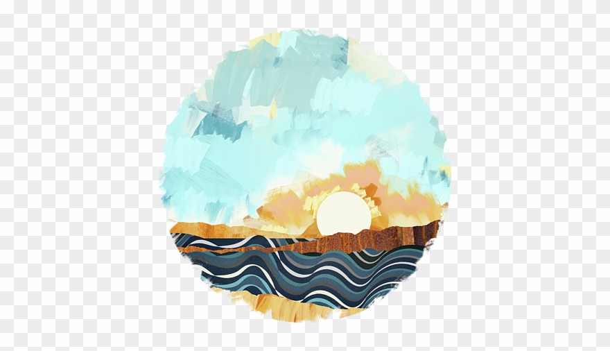 Art Summer Beach Sunset - Summer Beach Sunset Backpack By Spacefrogdesigns Clipart