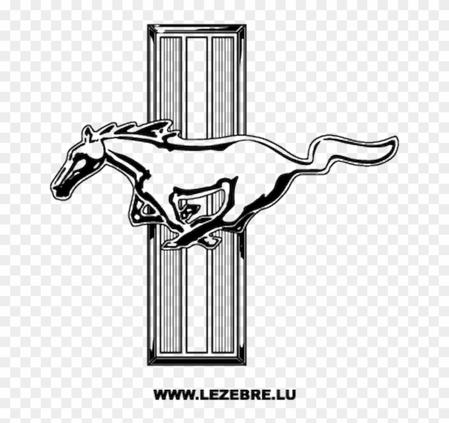 Ford Mustang Decal 3 - Mustang Gt Logo Png Clipart