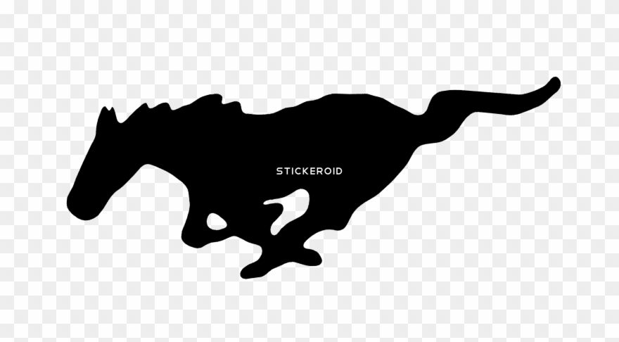 Ford Mustang Cars - Ford Mustang In Black Chrome Stainless Steel License Clipart