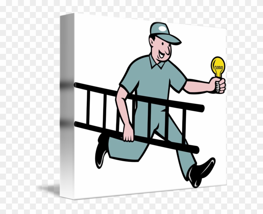Electrician Clipart Light Bulb - Png Download