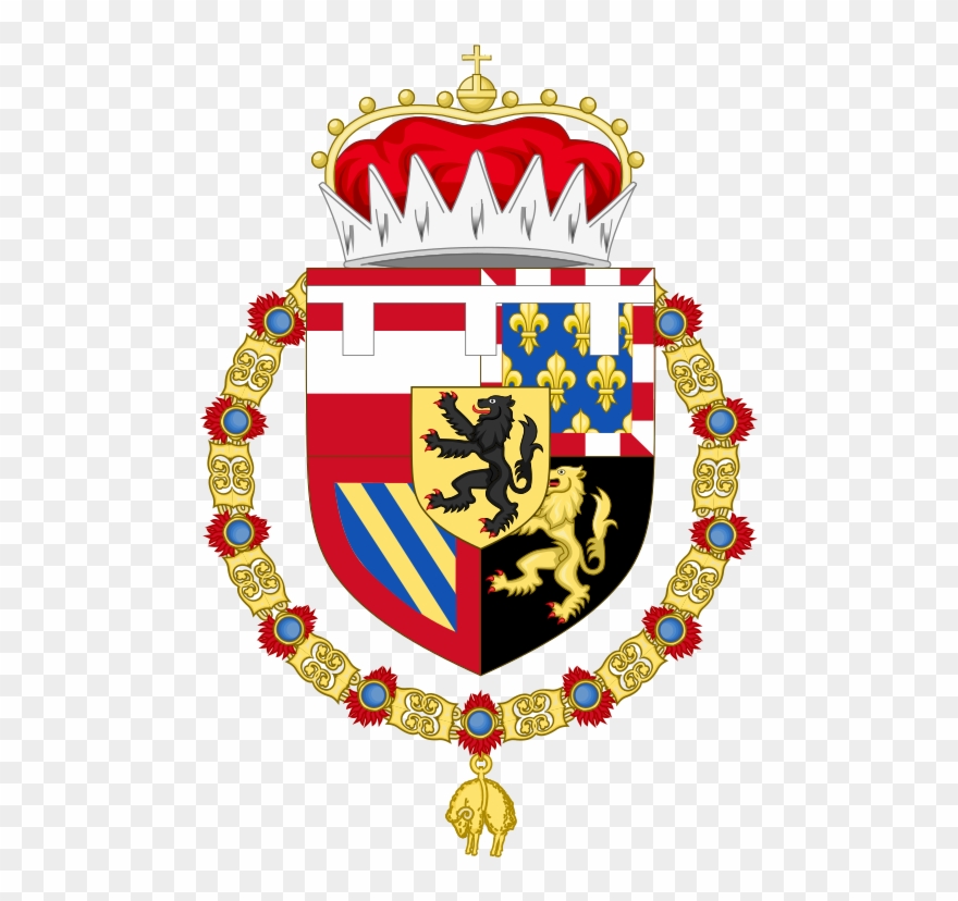 Coat Of Arms Of Charles V, Holy Roman Emperor As Heir - Family Crest Royal Coat Of Arms Clipart
