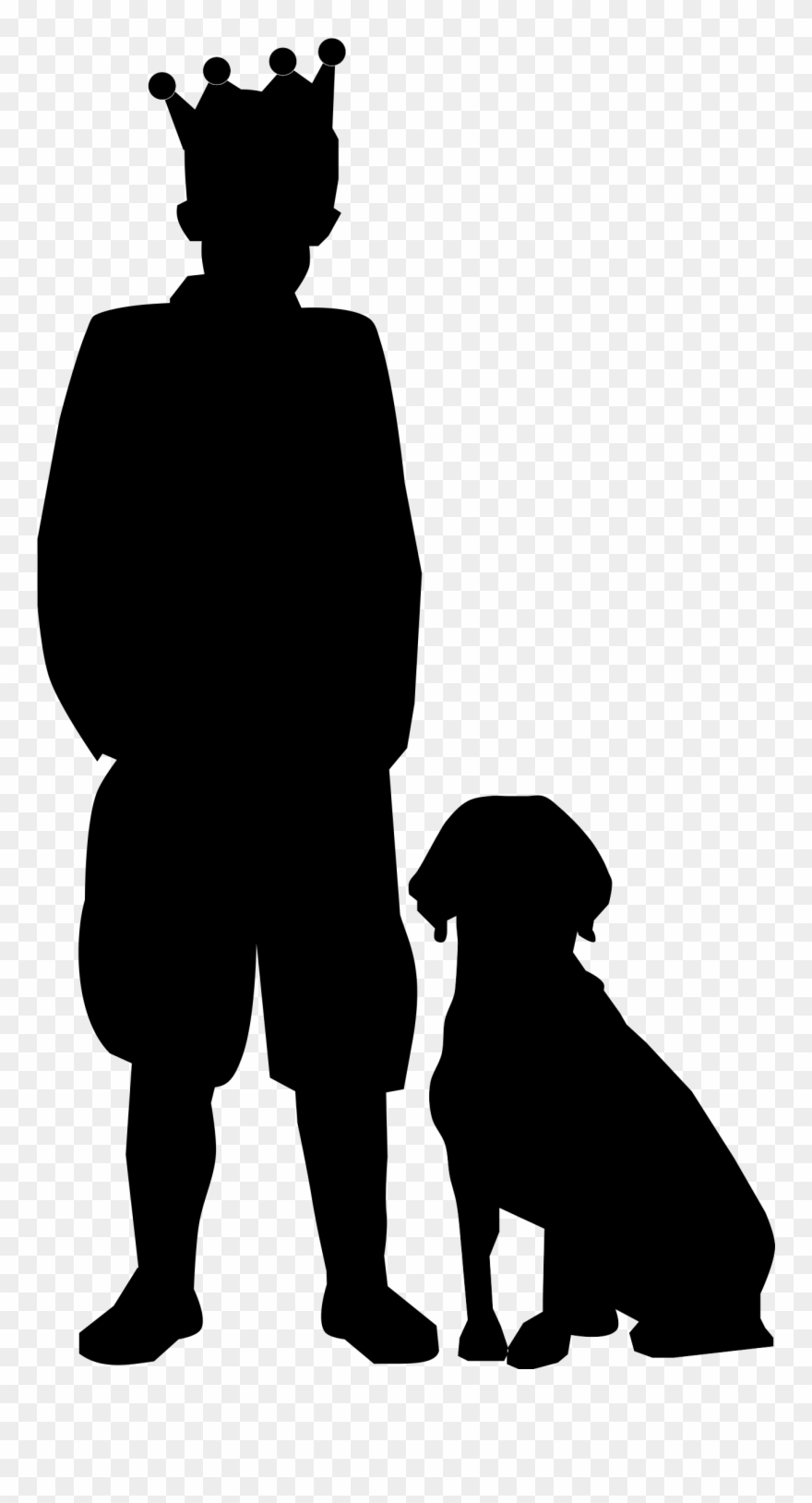 Big Image - Black And White Prince Clipart - Png Download