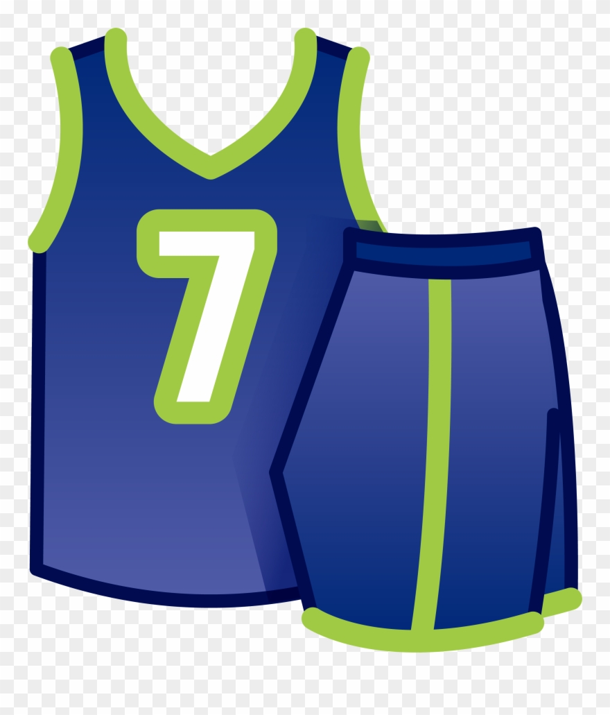 Cheerleading Uniform Blue Uniforms - Basketball Uniform Clip Art - Png Download