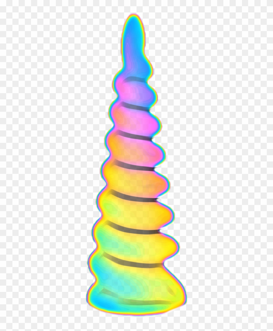 Unicorn Horn Holographic Uni Freetoedit - Unicorn Horn Clipart
