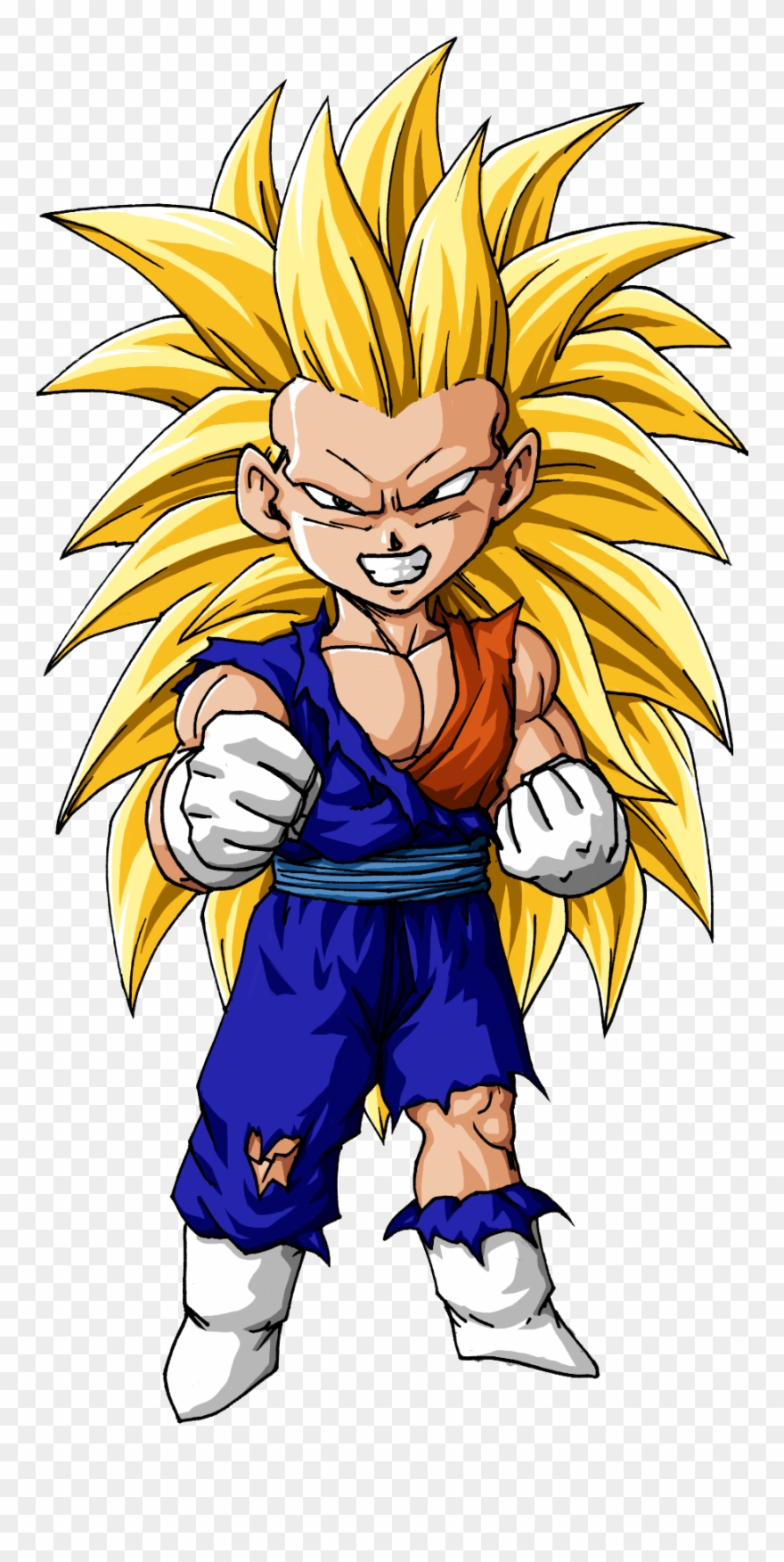 Fanfic Dragon Ball Multiverse The Novelization 9 44 - Gohan Super Saiyan 3 Chibi Clipart