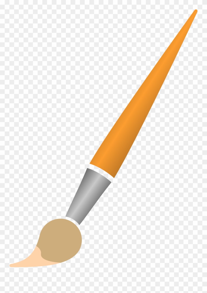 Big Image - Green Paint Brush Clipart - Png Download