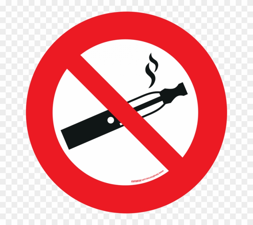 Panneau Rond Interdit De Vapoter - Logo Interdit De Vapoter Clipart