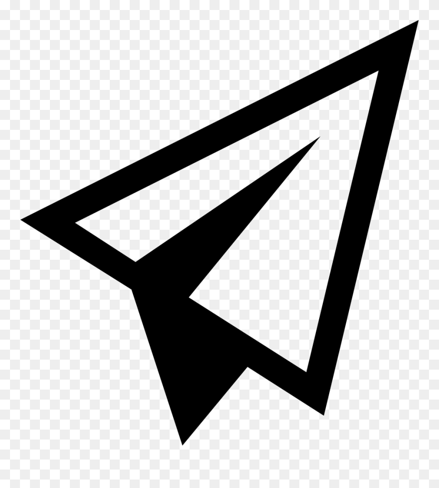Paper Airplane Symbol Comments - Paper Airplane Logo Png Clipart