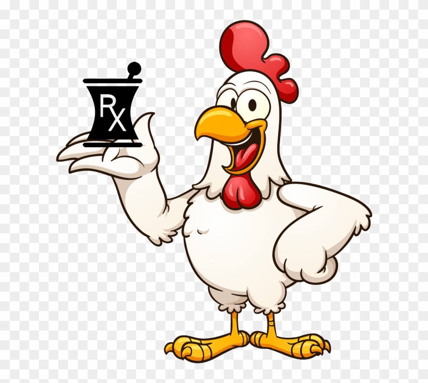 Graphic Transparent Welcome To The Poultry Pharmacy - Chicken Cartoon Clipart
