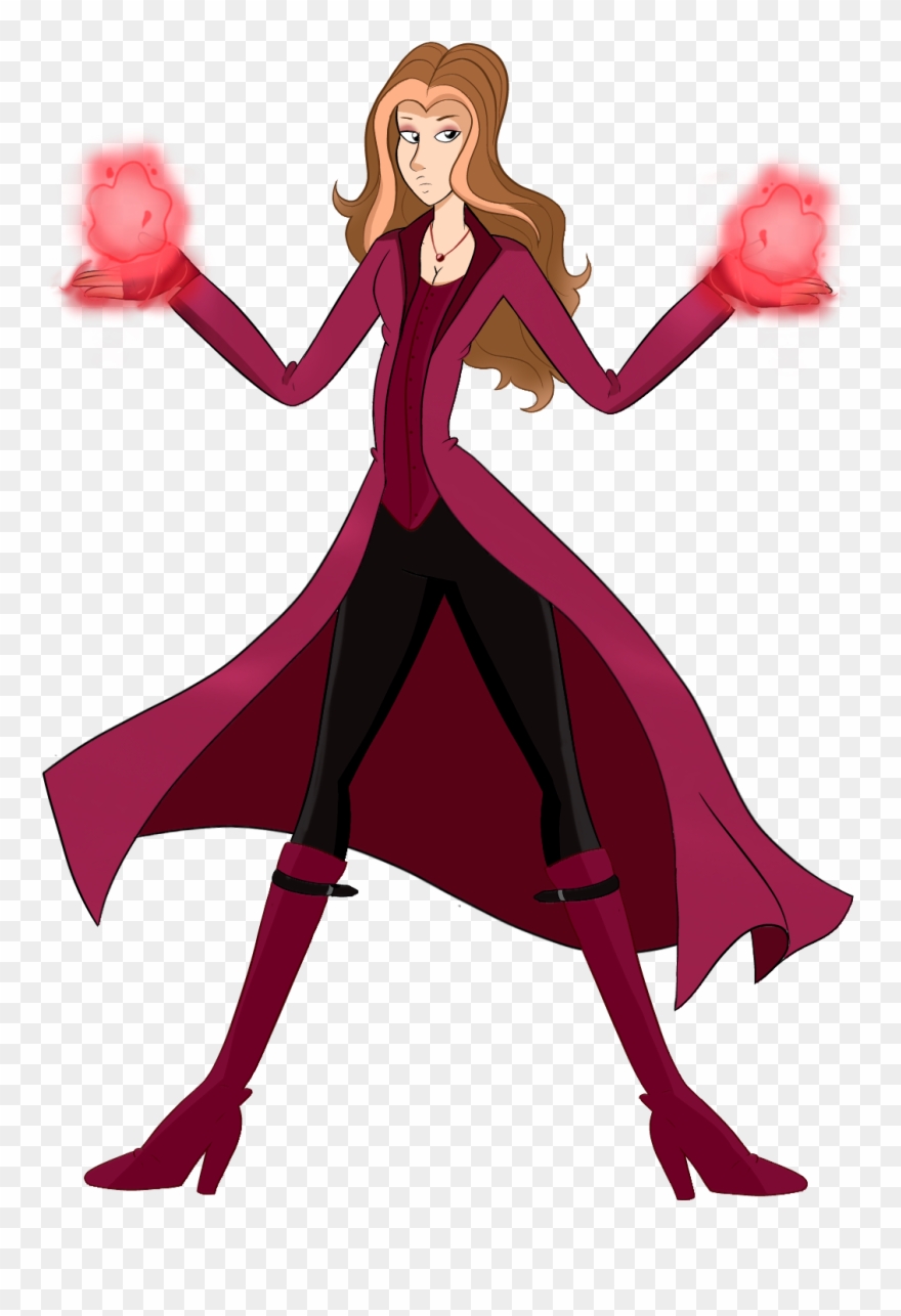The Scarlet Witch My Favorite Female Marvel Character - Cartoon Clipart
