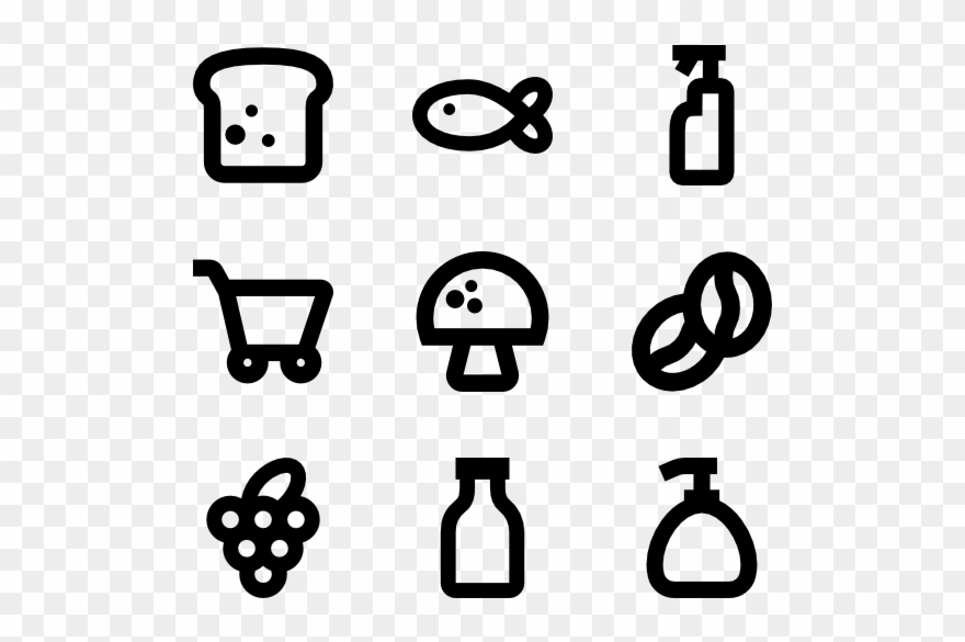 Food Icon Packs Svg Psd Png - Breakfast Icons Clipart