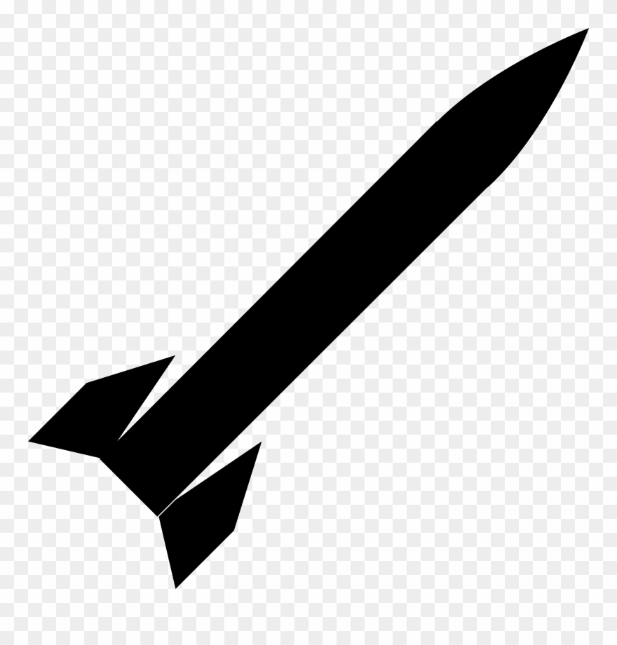 Vector Transparent Missile Transparent White Background - Missile Icone Clipart