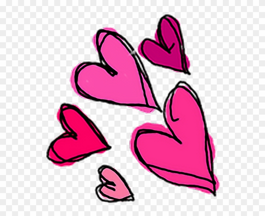 Heart Sweet Love Red Pink Tumblr Drawing Art Dress - Corazones Png Tumblr Sin Fondo Clipart