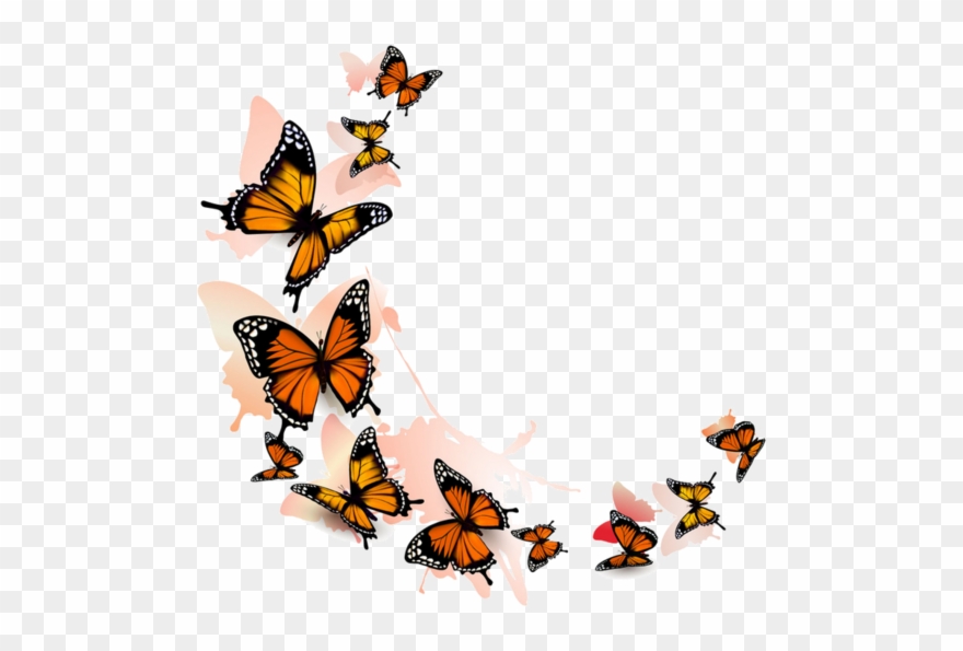 Good Morning Clipart Butterfly - Butterflies Graphics - Png Download