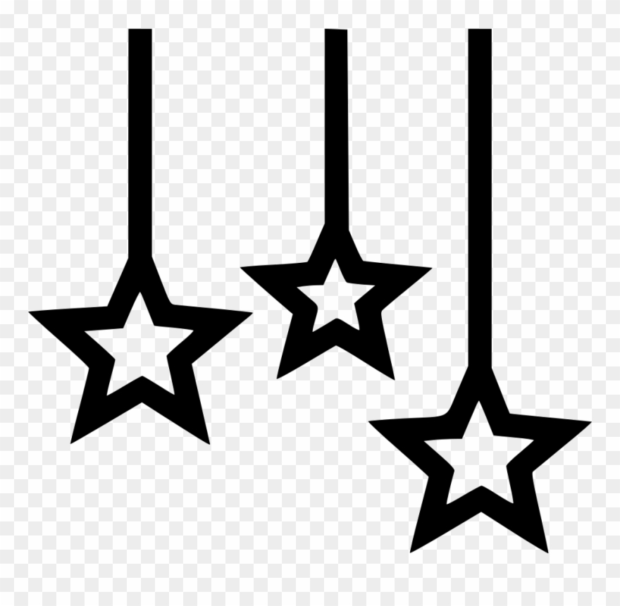 Hanging Stars Svg Png Icon Free Download - Hanging Stars Icon Clipart