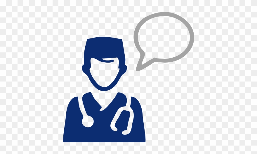 Online Consultation - Doctor Icon Png Gray Clipart