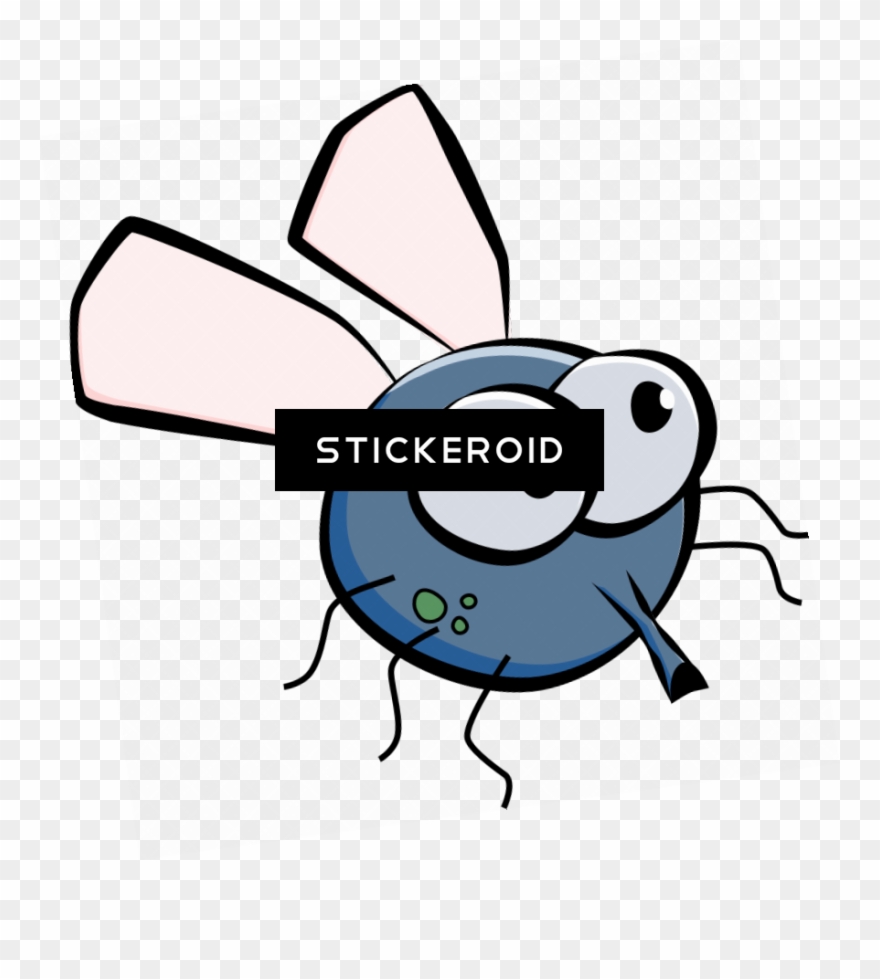 Fly Insects - Cartoon Drawing Of A Housefly Pendant Necklace Clipart