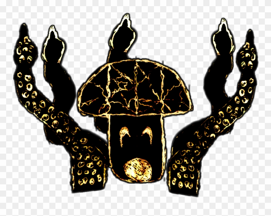 Fungal Electric Kraken Kraken Seamonster - Illustration Clipart