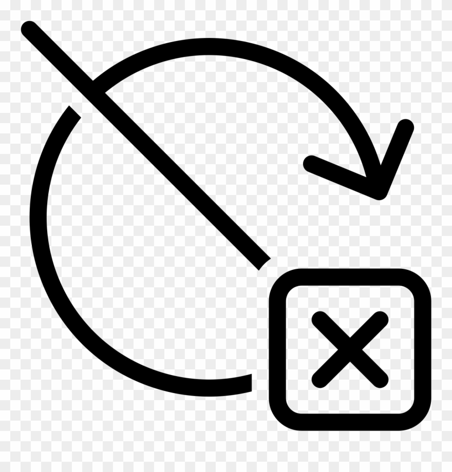 Exit Without Update Icon - Icon Clipart