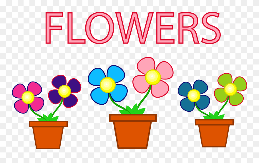 Potted Flowers Png Clipart - Clip Art Flowers Transparent Png