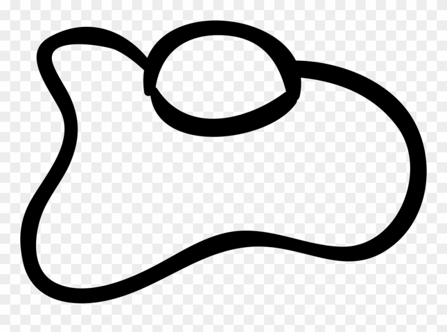 Egg Outline Comments - Huevo Frito Png Blanco Y Negro Clipart