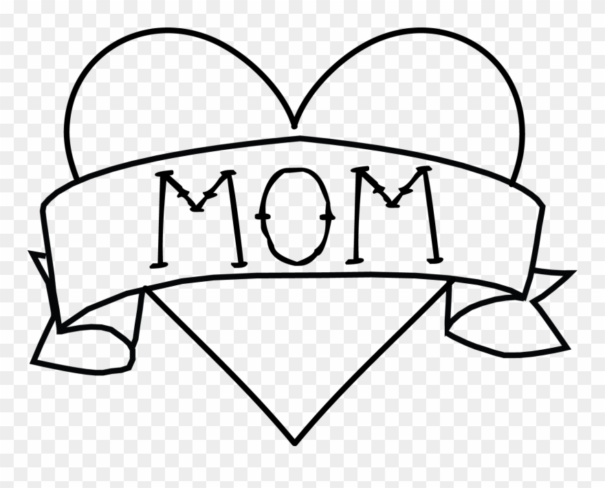 Mom Tattoo Png Clipart Royalty Free - Banner Clip Art Transparent Png