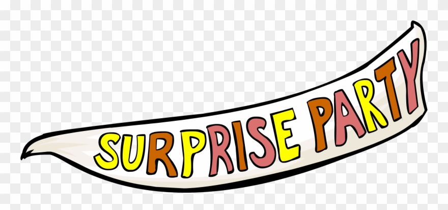 Surprise Party Banner - Suprise Party Clipart