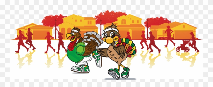 Georgetown Running Club - Turkey Trot Clipart
