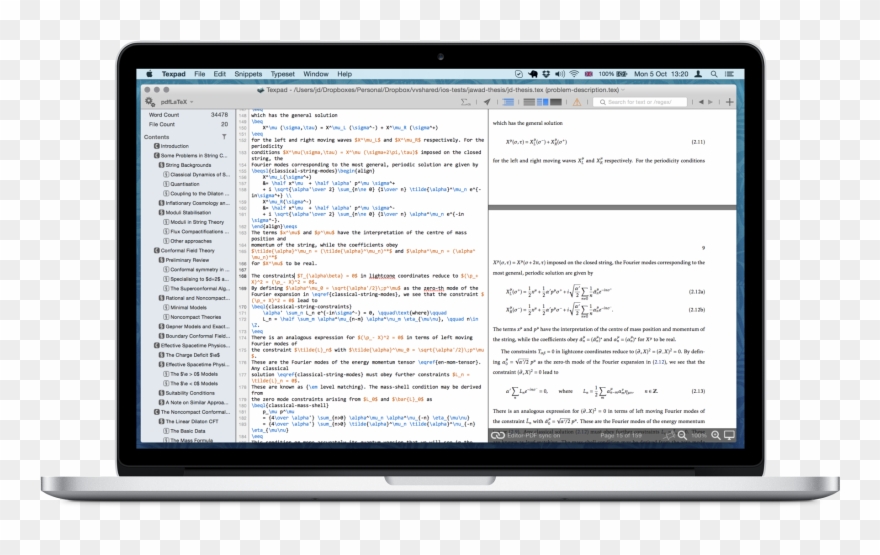 Editingsoftware Clipart Research Project - Macbook Pro 13-inch - Png Download