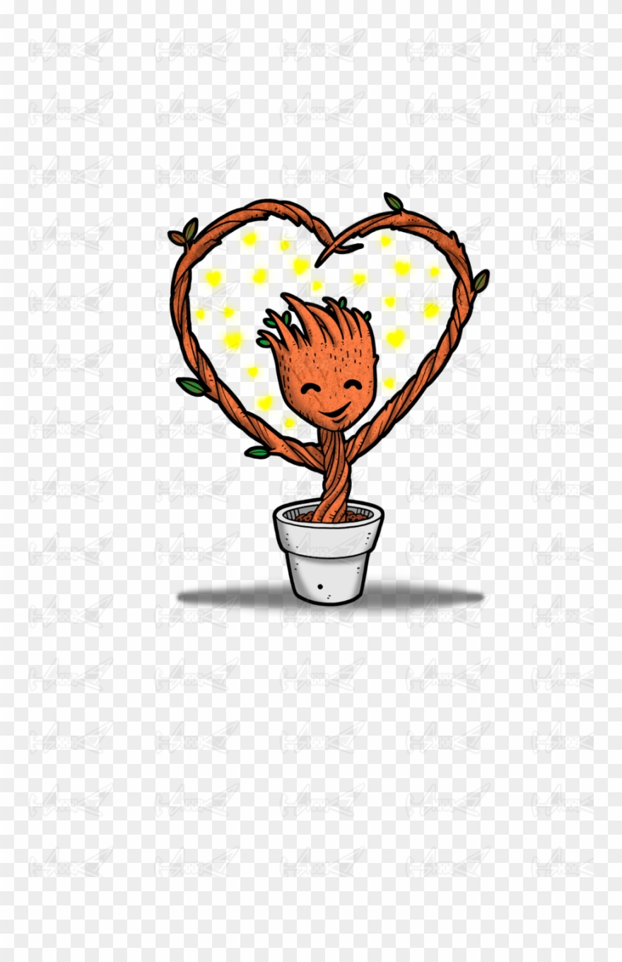 Groot Loves You Clipart