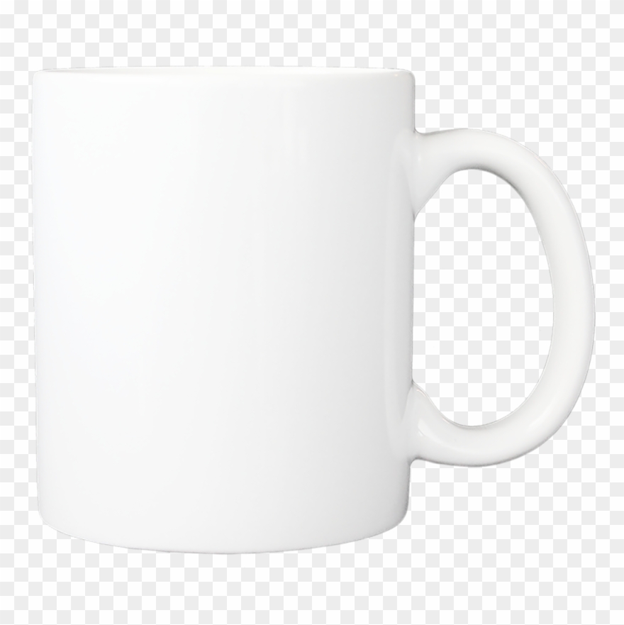 Clipart Black And White Library Transparent Template - White Mug Mockup Png