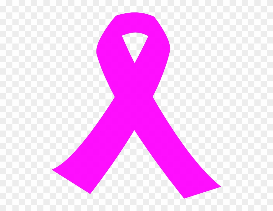 Hot Pink Ribbon Clip Art At Clker Com Vector Clip Art - Breast Cancer Symbol Clipart - Png Download