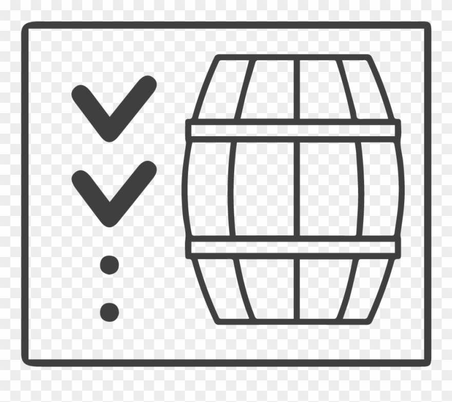 Barrel Testing - Wood Barrel Symbol Clipart