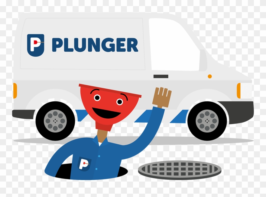 Pete The Plunger - Commercial Vehicle Clipart