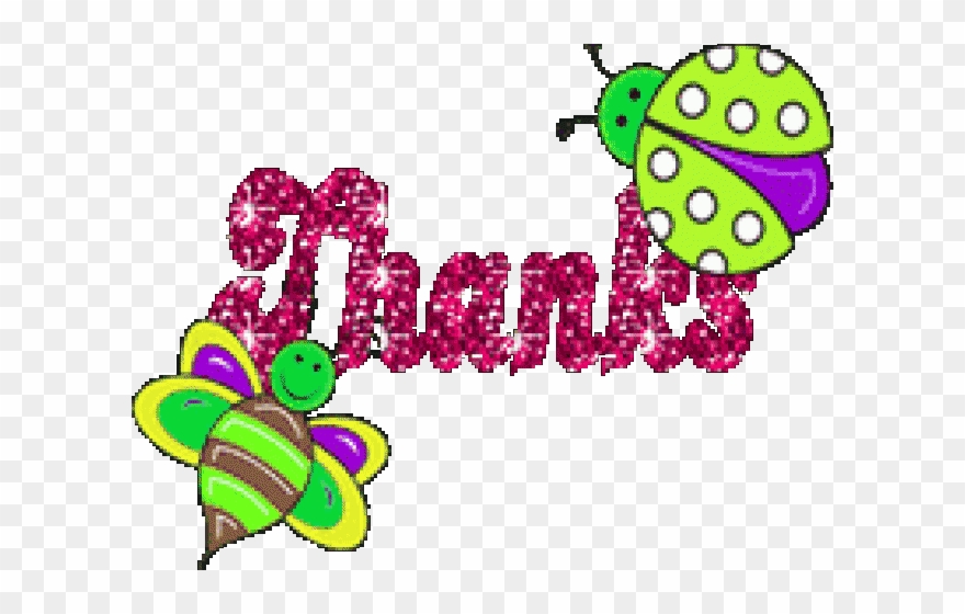 Bee Thank You Glitter Clipart