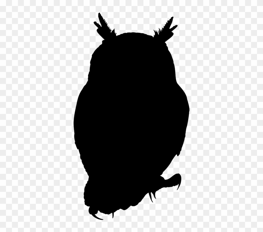 Transparent Owl Silhouette Clipart