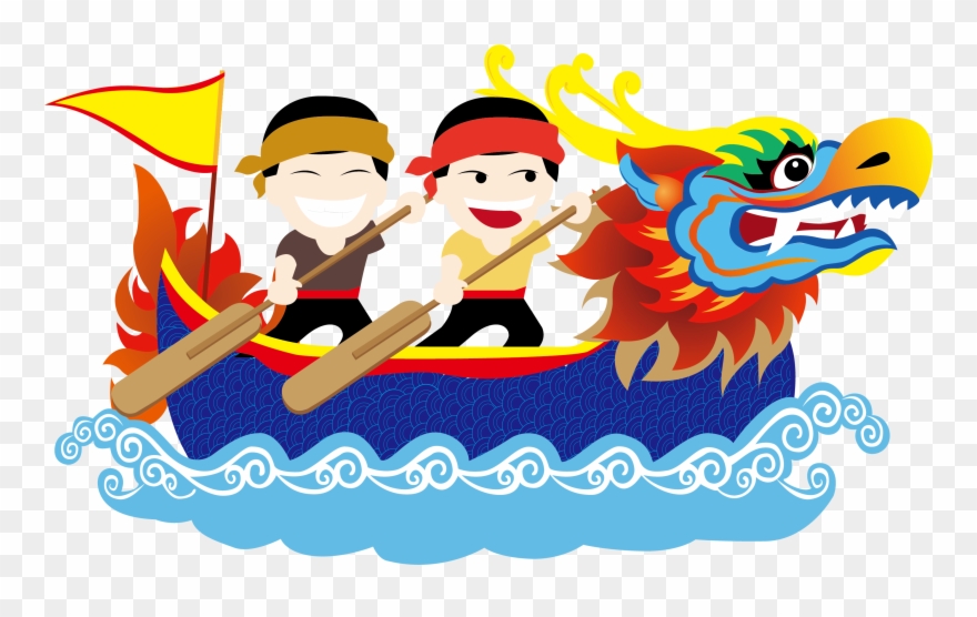 Vector Black And White Library Dragon Festival Clip - Png Download