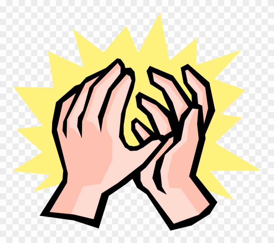 Clap Hands Clip Art - Body Language Clapping - Png Download